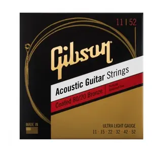 Gibson SAG-CBRW11 Acoustic Ultra-Light 11-52 - Akoestische gitaarsnare... pas cher