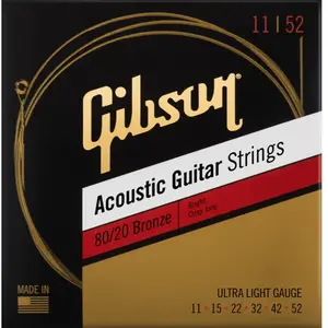 Gibson SAG-BRW11 Acoustic Ultra-Light 11-52 - Akoestische gitaarsnaren pas cher