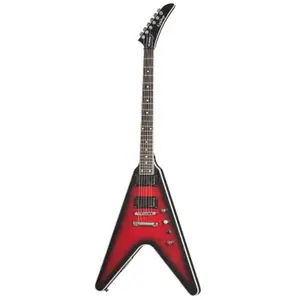 Epiphone Dave Mustaine Flying V Prophecy Aged Dark Red Burst elektrische gitaar met koffer pas cher