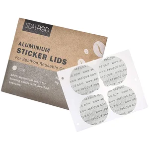 SEALPOD Couvercles autocollants en aluminium pour capsules réutilisables Sealp... pas cher