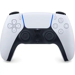 Sony DualSense (PS5), Manette : accessoires, Noir, Blanc pas cher