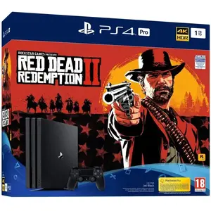 SONY COMPUTER ENTERTAINMENT Console PS4 Pro 1To Noire/Jet Black + Red Dead Redemption 2 - PlayStation Officiel pas cher