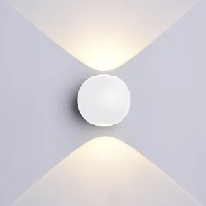 Applique Murale LED Blanche Design Double Faisceau IP54 6W - SILUMEN pas cher
