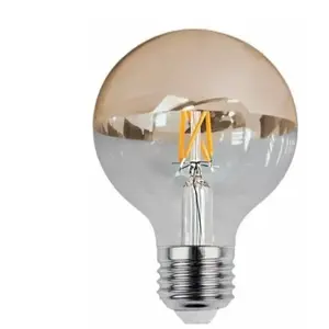 SILAMP Ampoule led E27 Filament 4W G95 Reflet Or - Blanc Chaud 2300K - pas cher