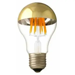 SILUMEN Ampoule E27 LED Filament 7W A60 Avec Reflet - Blanc Chaud / Or - SILUM... pas cher