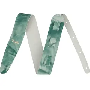Fender Tie Dye Leather Strap Sage Green