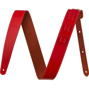 Fender 2" Essentials Leather Strap Red - Gitaarband pas cher
