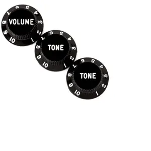 Fender Strat knop Set zwart Vol-Tone-Tone - Gitaaronderdeel pas cher