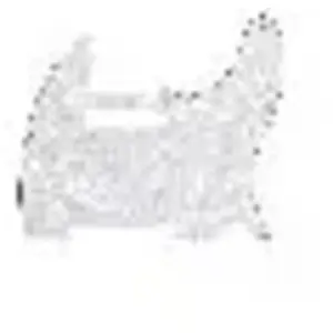 Fender - Plaque fender telecaster white pearl - 8 trous pas cher