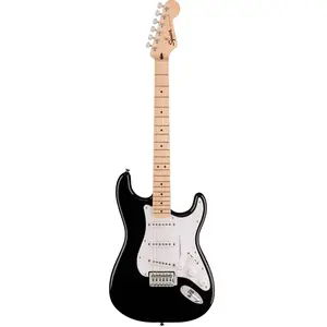 Comparateur de prix : Squier Sonic Stratocaster MN (Black) - ST-Style elektrische gitaar
