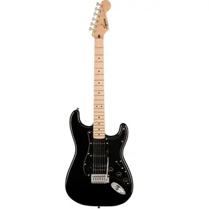 Squier Sonic Stratocaster HSS, Black MN - Elektrische gitaar - zwart pas cher