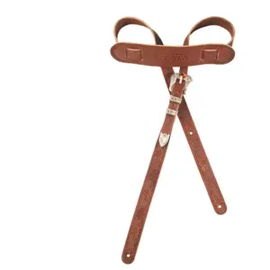 Gretsch Gretsch Vintage Tooled Leather Strap Walnut Sangle Guitare