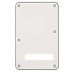 Fender Backplate Stratocaster White Wsur Bsur W 3ply pas cher