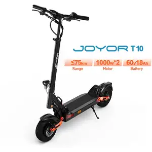 Trottinette électrique Joyor T10 double moteur 2000 W 10 pouces tout-t... pas cher