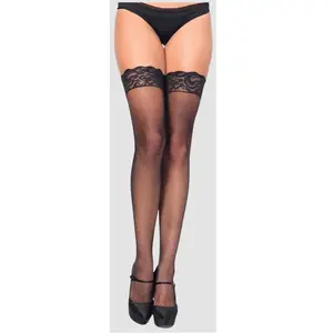 Leg Avenue 9984 Bas Auto-Fixants en Micro Résille Taille Unique 34-40 pas cher
