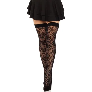 Leg Avenue Wild rose net thigh highs pas cher