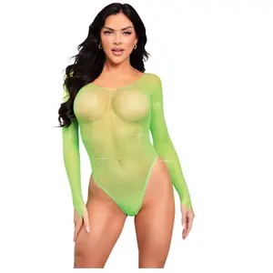 Leg Avenue Crystalized fishnet bodysuit