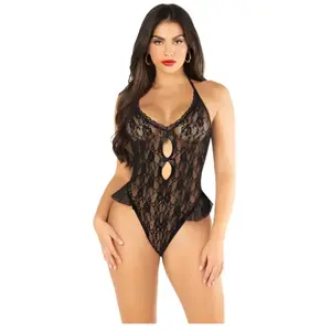 Leg Avenue Teddy Bodysuit Zwart pas cher