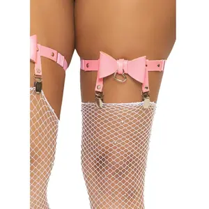 Leg Avenue Vegan leather thigh high gart. pas cher