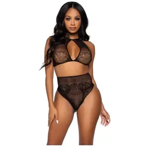 Comparateur de prix : Leg Avenue Halter crop top & thong panty