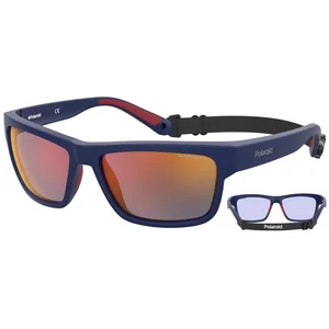 Lunettes de soleil - POLAROID - PLD 7031S - Sport - Bleu Rouge - Nylon pas cher