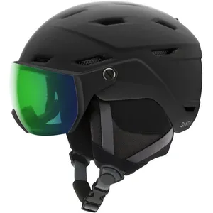 Skihelm Smith Unisex Survey Eu Matte Black Chromapop Everyday Green Mirror-59 - 63 cm pas cher