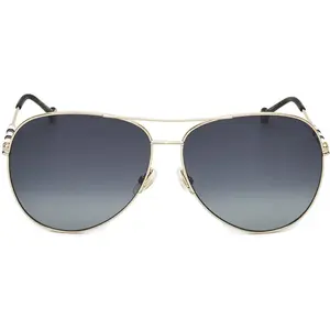Lunettes de soleil Femme Carolina Herrera CH 0034/S  Ø 64 mm Doré pas cher