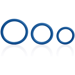 Calexotics Tri-Rings Cockring Bleu   pas cher
