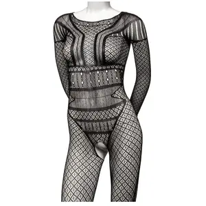 CalExotics - Lace Body Suit - Womens lingerie Zwart O/S