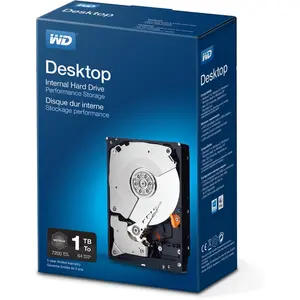 Western Digital WD Desktop Performance WDBSLA0010HNC - Disque dur - 1 To - interne - 3.5" - SATA 6Gb/s - 7200 tours/min - mémoire tampon : 64 Mo pas cher