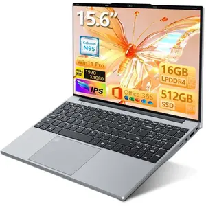 Moacreto 15.6 inch laptop with Office 365 16GB RAM 1TB SSD Celeron N95...