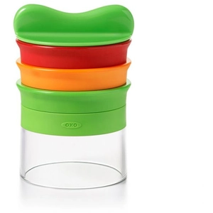 OXO MANDOLINA PORTATILE ROTONDA 3 LAME INTERCAMBIABILI 13X8 CM pas cher
