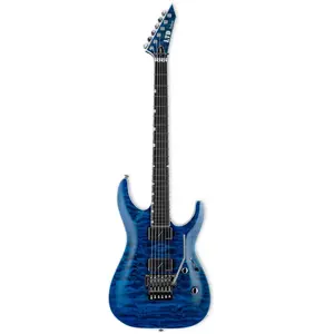 ESP LTD Deluxe MH-1000 QM Black Ocean met Fishman Fluence Modern elementen en Floyd Rose 1000SE pas cher