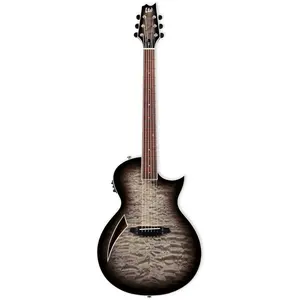 ESP LTD TL-6 QM Charcoal Burst thinline elektrisch-akoestische westerngitaar pas cher