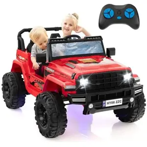 Coast Costway Voiture Electrique 24v/7ah Pour Enfants, Télécommande 2,4g, Démarrage Lent, Musique, Klaxon, Led, Pour 3-8 Ans, RougeVendu parcdiscount
