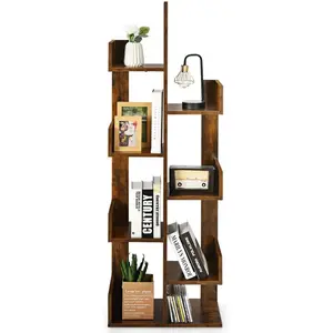 COSTWAY Bibliothèque en Forme d'Arbre à 8 Niveaux, Étagère de Rangemen... pas cher