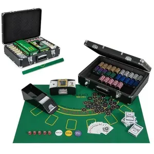 Mallette de Poker Portable - DREAMADE - en Aluminium - Mélangeur Autom... pas cher