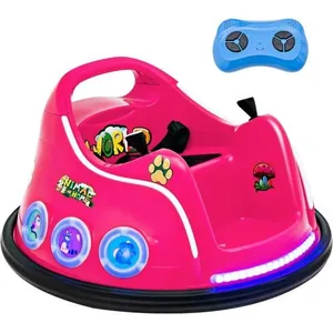 DREAMADE Voiture Electrique Auto-Tamponneuse 12V pour Enfants, avec Té...Vendu parcdiscount