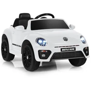 DREAMADE Voiture Électrique pour Enfant 3-8 Ans avec Télécommande & Musique & Lumières, Véhicule Enfant Coccinelle Volkswagen, pas cher
