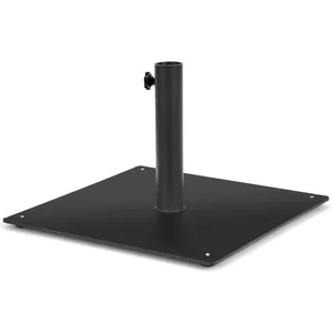 GOPLUS Pied de Parasol Carrée en Métal Robuste,Support de Parasol avec...