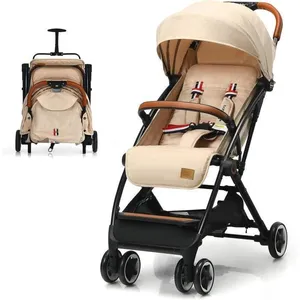 GOPLUS Poussette de Bébé, Dossier et Repose-pieds Réglables, Poussette... pas cher