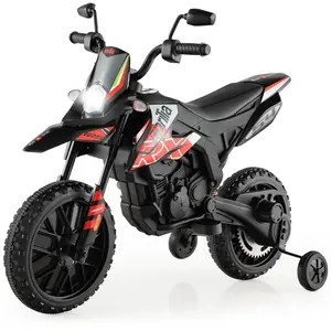 COSTWAY Moto Électrique Enfant, Moto-cross (RX125) 12V 7AH, 2 Moteur -... pas cher