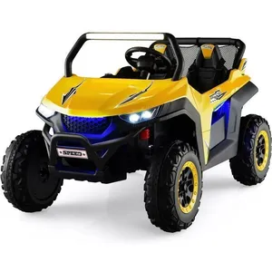 GOPLUS Voiture Électrique Enfants 2 Sièges 3-8 Ans 12V Charge 60KG,2 P... pas cher