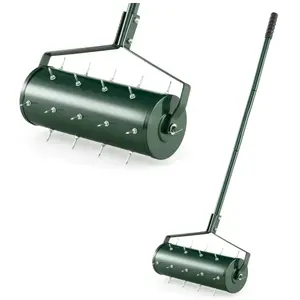 RELAX4LIFE Scarificateur Manuel avec Rouleau de 44 cm, 27 Dents, Aérat... pas cher
