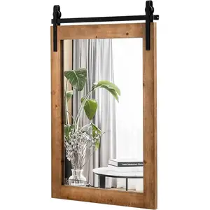 Costway COSTWAY Miroir Mural Décoratif 56 x 76,5 (L x H) Style Rustiqu...Vendu parcdiscount