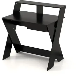 COSTWAY Bureau Informatique avec Rangement et Support d'Écran, Repose-... pas cher