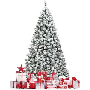 RELAX4LIFE 183 cm Sapin de Noël Lumineux LED, Arbre de Noël avec Socle en Métal, pour Maison/Bureau/Magasin, 928 Branches pas cher