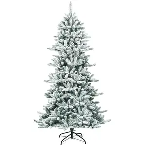 RELAX4LIFE Sapin de Noël Automatique 210 CM avec Flocons de Neige et Pommes de Pin, Arbre de Noël avec 1108 Branches et Base pas cher
