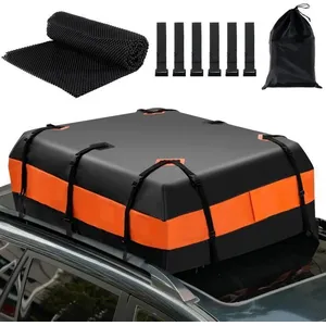 COSTWAY Coffre/Sac de Toit de Voiture Étanche de 560 L avec 10 Sangles...Vendu parcdiscount