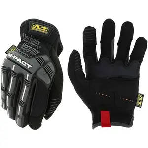 Mechanix Wear - m-Pact Open Cuff Gloves (X-Large, Black/Grey) pas cher